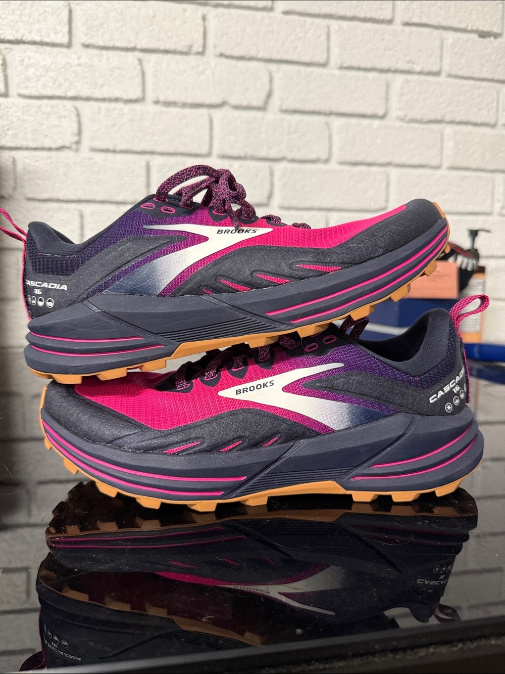 Brooks Women’s Cascadia Trail Shoes - Pink, Purple & Orange
